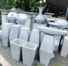 Cement Flower Vases