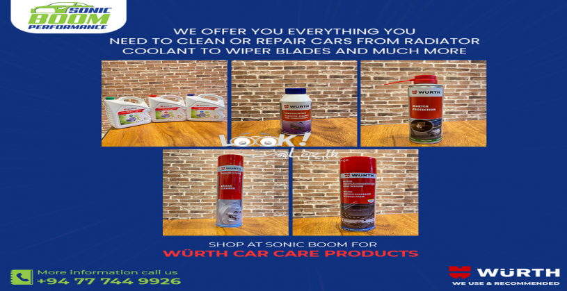 Wurth Car and Motorbike Care products