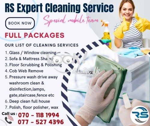ගේ අස් කරගන්න,  වත්ත සුද්ද කරන්න දසවද විඳපු කාලේ ඉවරයි.. අස්සක් මුල්ලක් නෑර හැමදේම CLEANING  කරගන්න ක්ෂේත්‍රයේ විශ්වාසය දිනූ නාමය ,RS Expert Cleaning 