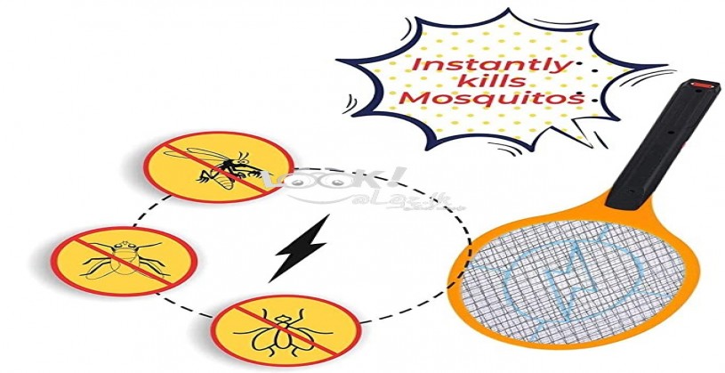 GECKO Electric Mosquito Fly Insect Killer Racket Zapper Bat