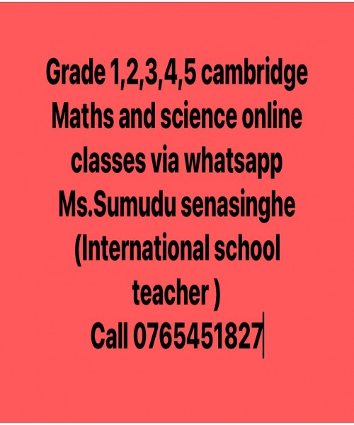 MATHS AND SCIENCE Online Classes 