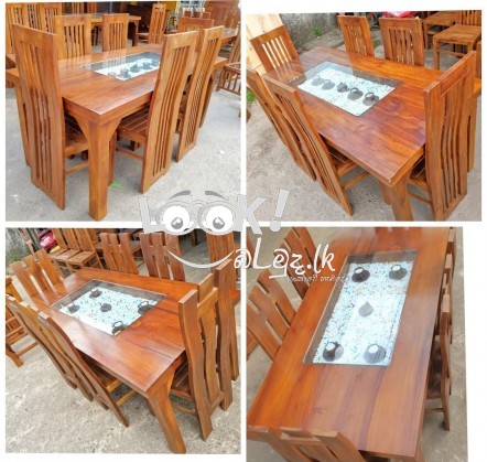 Living & Dining Table with Chair Modern Furniture Kaduwela 