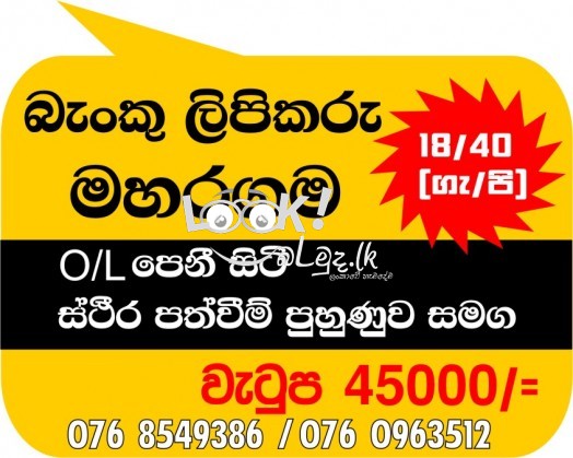 අර්ධ රාජ්‍ය බැංකු උකස් අංශය  මහරගම 