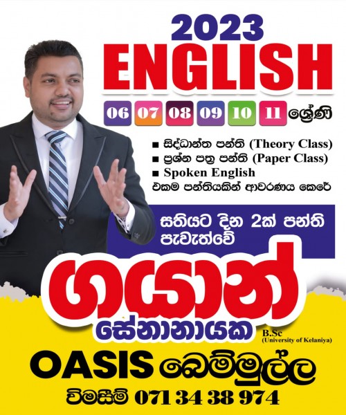 English Classes for Grade six to OL