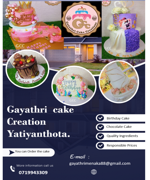 Gayathri Cake Creation