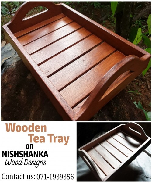 Wooden tea tray