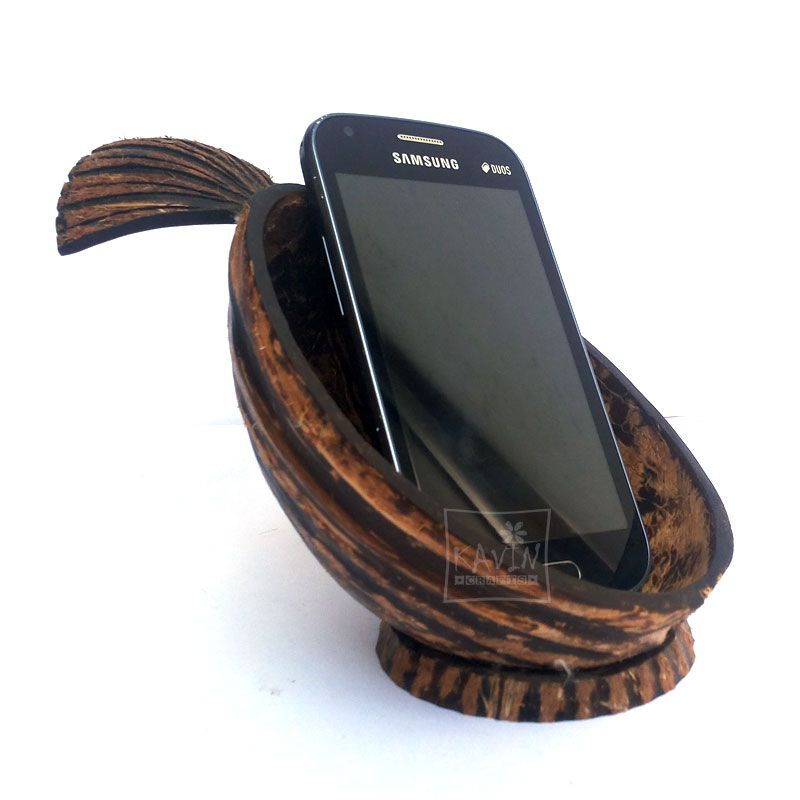Coconut Shell Phone Stand