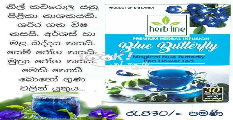 Magical blue butterfly pea flower tea