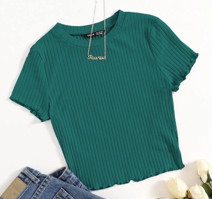 Rib - knit tee