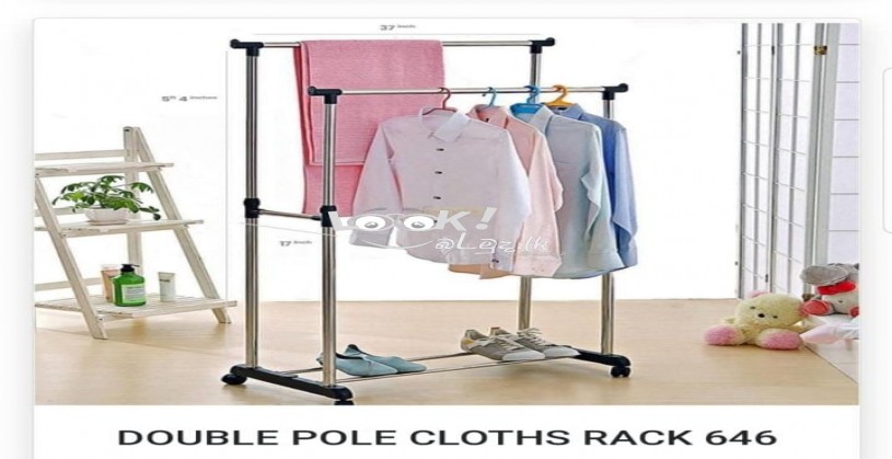 Double Pole Cloth Rack