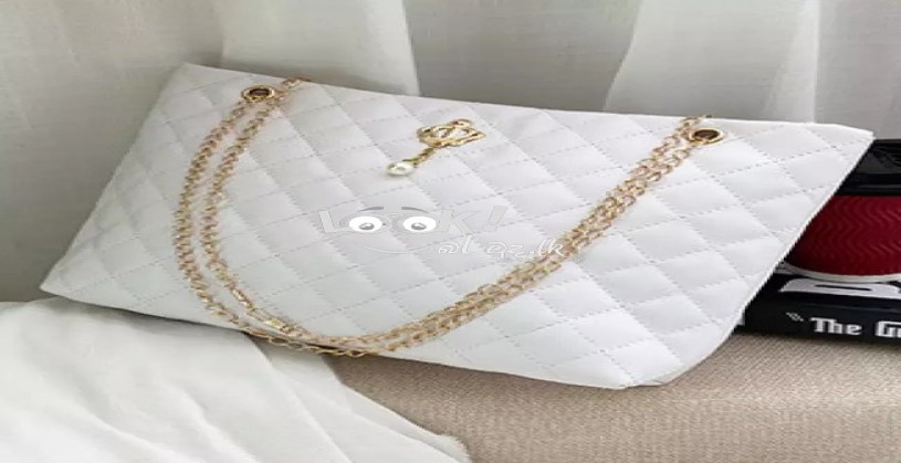 one-shoulder personalized pearl shopping bag