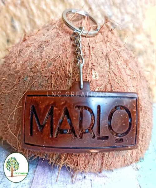 Customized Coconut Shell Keytags