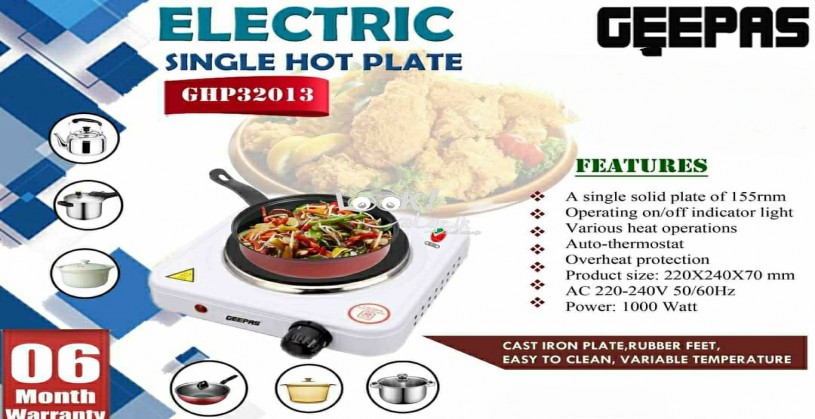 GEEPAS ELECTRIC SINGLE HOT PLATE (1000W) -GHP32013