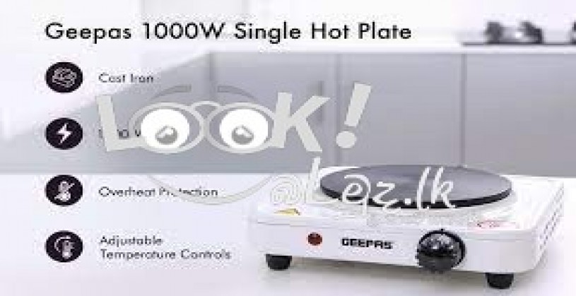 GEEPAS ELECTRIC SINGLE HOT PLATE (1000W) -GHP32013