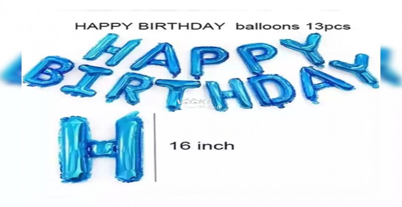 13 PCS SET Letters Happy Birthday Foil Baloon 16