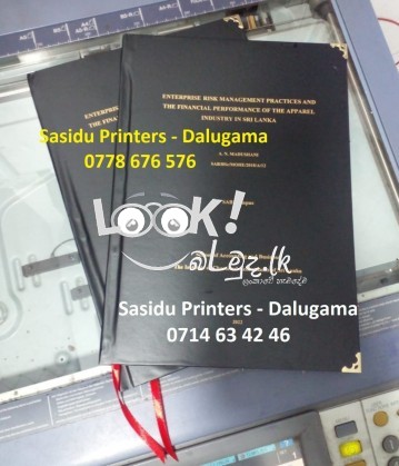 SASIDU printers Dalugama Hard Binding